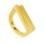 Bold Geometric Matte Gilded Ring The Silk, Ring Size: 7 / 17.5, image 