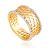 Cut Out Design Bicolor Band Ring, Ring Size: 6.5 / 17, image 