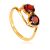 Chic Cherry Red Garnet Ring, Ring Size: 8 / 18, image 