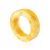 Honey Amber Band Ring The Magma, Ring Size: 5 / 15.5, image 