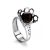 Cherry Amber Ring In Sterling Silver The Geneva, Ring Size: 5.5 / 16, image 