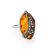 Amber Cocktail Ring With Marcasites The Colorado, image 