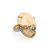 Exquisite Mammoth Tusk Ring In Gold-Plated Silver The Era, Ring Size: Adjustable, image 