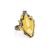 Adorable Sterling Silver Ring With Leaf Cut Amber The Canada, Ring Size: Adjustable, image 
