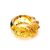 Handcrafted Carved Amber Band Ring The Magma, image 
