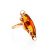 One Size Golden Ring With Bold Amber Stone The Rialto, Ring Size: Adjustable, image 