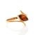 Leaf Cut Amber Ring In Gold The Adagio, Ring Size: 4 / 15, image 