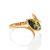 Amber Ring In Gold The Adagio, Ring Size: 4 / 15, image 