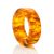 Mat Cognac Amber Band  Ring The Magma, image 