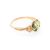 Round Amber Ring In Gold With Crystals The Sambia, Ring Size: 5.5 / 16, image 