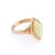 Leaf Cut Amber Ring In Gold The Amaranth, Ring Size: 4 / 15, image 