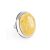 Opulent Silver Ring With Honey Amber The Glow, Ring Size: Adjustable, image 