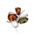 Multicolor Amber Ring In Sterling Silver The Verbena, Ring Size: 5 / 15.5, image 
