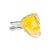 Bold Handcrafted Amber Ring In Sterling Silver The Lagoon, Ring Size: Adjustable, image 