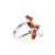 Cherry Amber Ring In Sterling Silver The Verbena, Ring Size: 9.5 / 19.5, image 