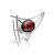 Adjustable Amber Ring In Sterling Silver The Sail, Ring Size: Adjustable, image 