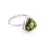 Elegant Green Amber Ring In Sterling Silver The Etude, Ring Size: 5 / 15.5, image 