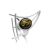 Adjustable Amber Ring In Sterling Silver The Sail, Ring Size: Adjustable, image 
