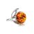 Elegant Amber Ring In Sterling Silver The  Phoenix​ Collection​, Ring Size: 5 / 15.5, image 