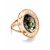 Golden Ring With Green Amber The Ellas, Ring Size: 5 / 15.5, image 