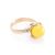 Cute Honey Amber Golden Ring The Goddess, Ring Size: 5.5 / 16, image 