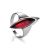 Cherry Amber Ring In Sterling Silver The Gaudi, Ring Size: 8.5 / 18.5, image 
