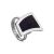 Stylish Silver Amber Adjustable Ring The London, Ring Size: Adjustable, image 