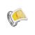 Honey Amber Adjustable Ring In Silver The London, Ring Size: Adjustable, image 