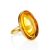 Amber Cocktail Ring With Insect Inclusions The Clio, Ring Size: Adjustable, image 