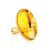 Amber With Insect Inclusions Ring The Clio, Ring Size: Adjustable, image 