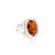 Refined Amber Ring In Sterling Silver The Violet, Ring Size: 5.5 / 16, image 