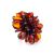 Amber Adjustable Floral Ring The Chrysanthemum, Ring Size: Adjustable, image 