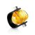 Unisex Rubber Ring With Genuine Amber The Grunge, Ring Size: / 23, image 