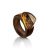 Ethnic Wooden Amber Ring The Indonesia, Ring Size: 10 / 20, image 