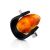 Rubber Unisex Ring With Amber Centerpiece The Grunge, Ring Size: / 23, image 