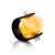 Unisex Rubber Ring With Amber Stone The Grunge, Ring Size: / 23, image 