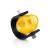 Unisex Rubber Ring With Natural Amber The Grunge, Ring Size: / 23, image 