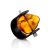 Unisex Rubber Ring With Bright Amber The Grunge, Ring Size: / 23, image 
