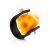 Unisex Adjustable Ring With Natural Amber The Grunge, Ring Size: 13 / 22, image 