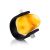 Unisex Rubber Ring With Natural Amber The Grunge, Ring Size: 13 / 22, image 
