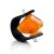 Bold Unisex Rubber Ring With Amber The Grunge, Ring Size: 13 / 22, image 