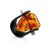One Size Unisex Ring With Bold Amber Centerpiece The Grunge, Ring Size: / 23, image 