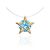 Invisible Necklace With star Shaped Pendant The Aurora, Length: 40, image 