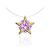 Star Shaped Pendant Invisible Necklace The Aurora, Length: 40, image 