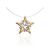 Invisible Necklace With Star Shaped Golden Pendant The Aurora, Length: 40, image 
