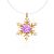 Invisible Necklace With Snowflake Pendant The Aurora, Length: 40, image 