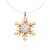 Gold Crystal Pendant Necklace The Aurora, Length: 41, image 