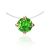 Invisible Necklace with Green Crystal The Aurora, Length: 40, image 