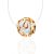 Invisible Necklace With Synthetic Opal In Gold The Aurora, Length: 40, image 