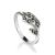 Silver Floral Ring With Marcasites The Lace, Ring Size: 5.5 / 16, image 